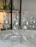 Wedding Essentials : Hand-Painted Glasses